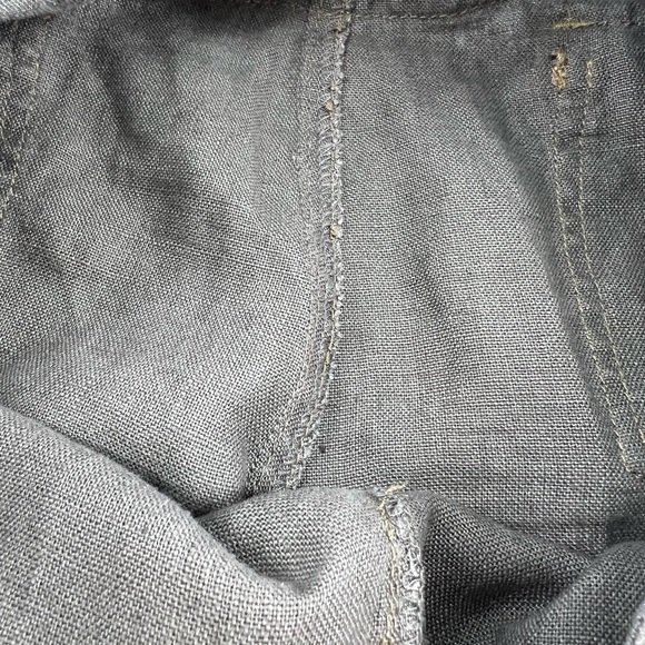 Mur Mur Shorts Size M Green 100% Linen Cargo Shorts W/Belt Anthropology #0058 - Picture 7 of 12